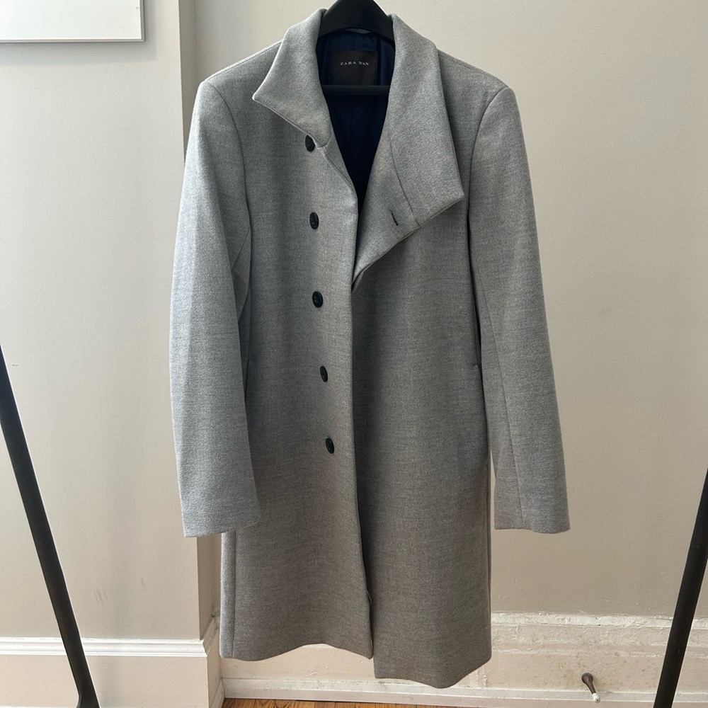 Zara Grey Overcoat